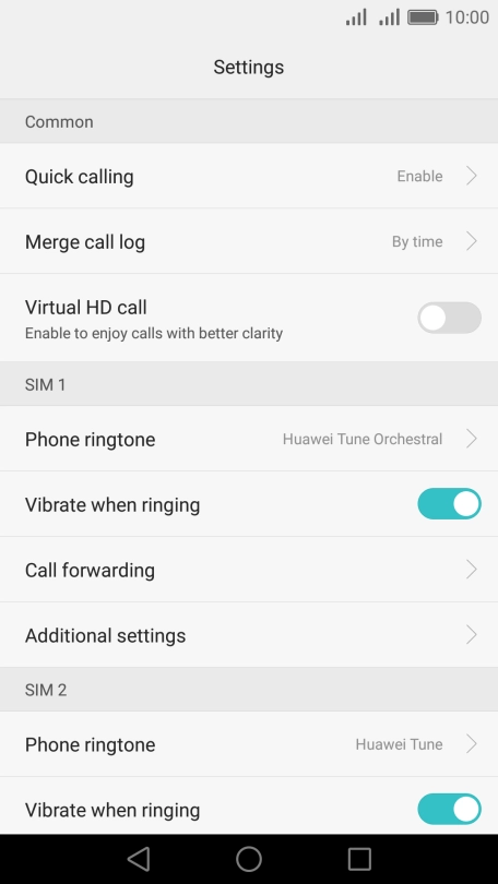 Press Additional settings.