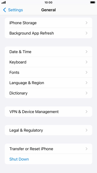 Press Transfer or Reset iPhone. Press Transfer or Reset iPhone.