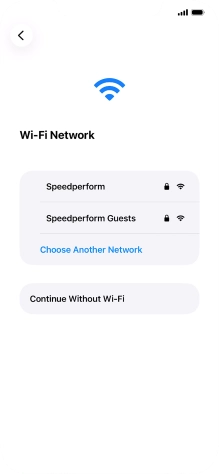 Press the required Wi-Fi network. Press the required Wi-Fi network.