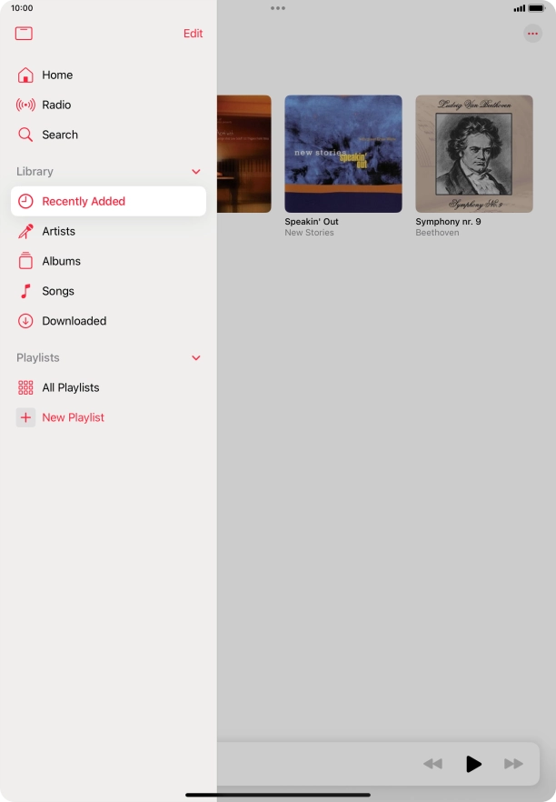 Press New Playlist. Press New Playlist.