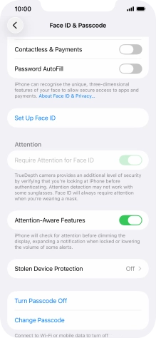Press Turn Passcode Off and key in the phone lock code. Press Turn Passcode Off and key in the phone lock code.