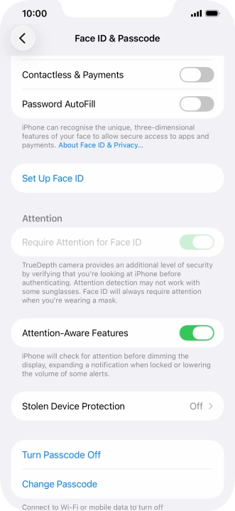 Press Turn Passcode Off and key in the phone lock code. Press Turn Passcode Off and key in the phone lock code.