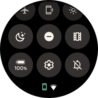Press the sound mode icon the necessary number of times to turn silent mode on or off.