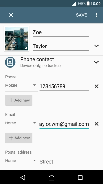 Press the drop down list next to the email address.