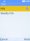 Select PIN to turn the function on or off.