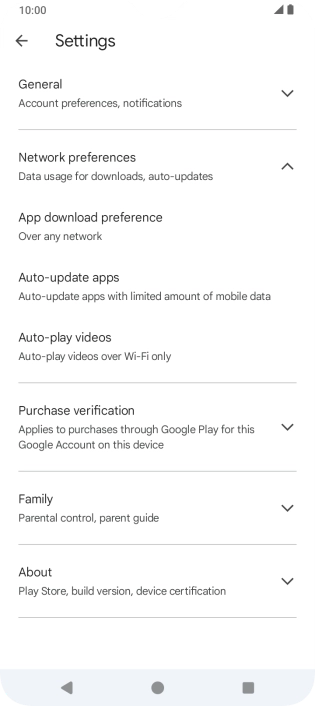 Press Auto-update apps. Press Auto-update apps.