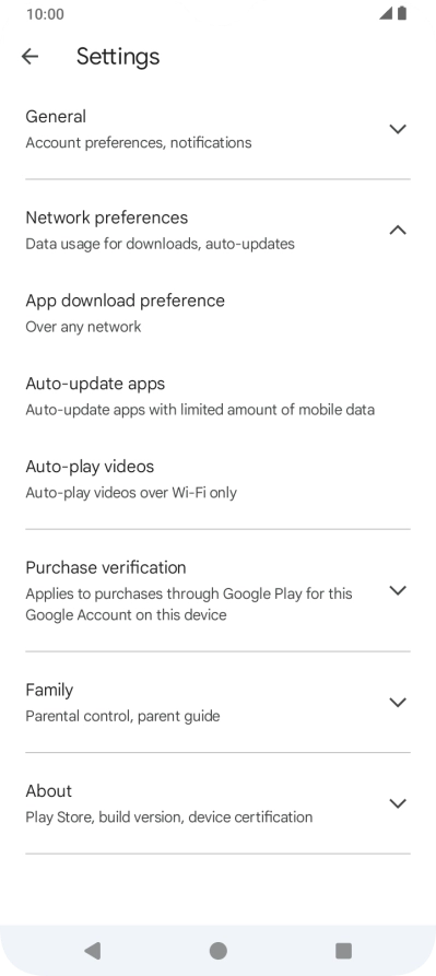 Press Auto-update apps. Press Auto-update apps.