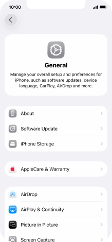 Press Software Update. If a new software version is available, it's displayed. Follow the instructions on the screen to update the phone software.
