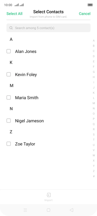 Press Select All. Press Select All.