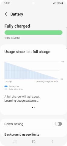 Press Power saving. Press Power saving.