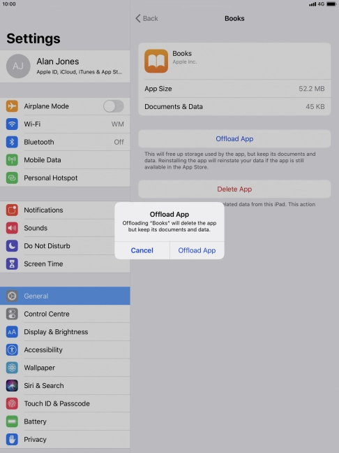 Press Offload App.