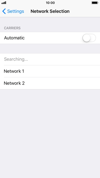 If you turn off the function, press the required network. If you turn off the function, press the required network.
