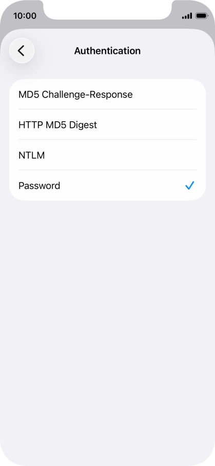 Press Password.