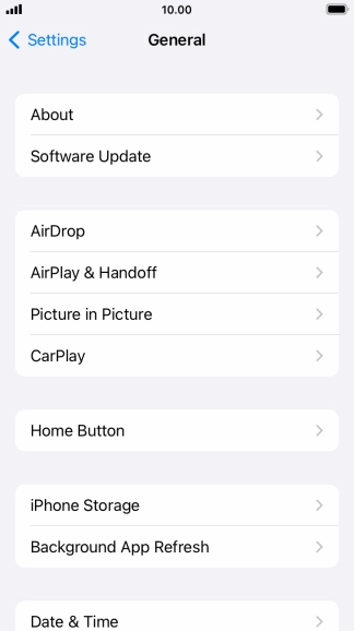 Press Software Update. If a new software version is available, it's displayed. Follow the instructions on the screen to update the phone software.