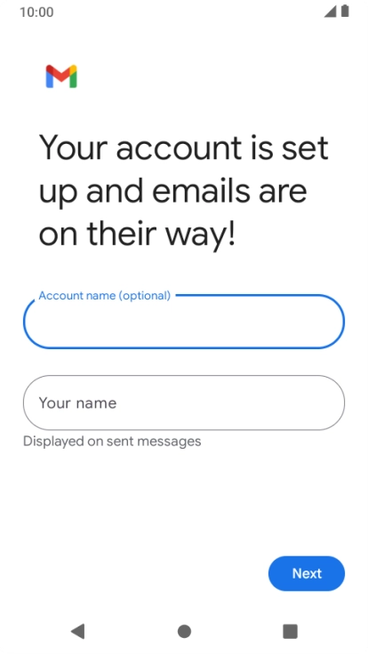 Press Your name and key in the required sender name. Press Your name and key in the required sender name.