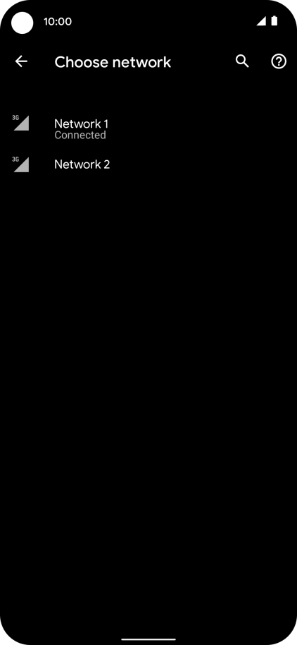 Press arrow left.