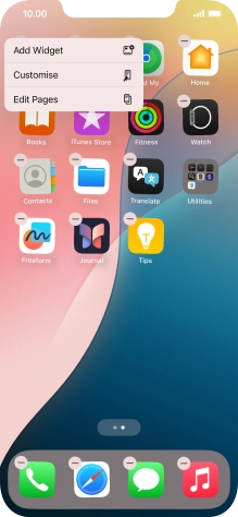 Press Customise.
