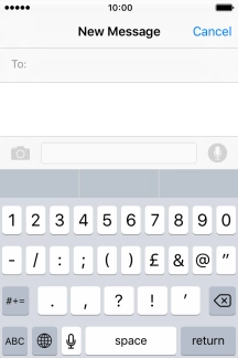 Press the required numbers and symbols.