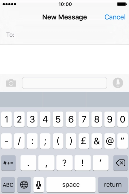 Press the required numbers and symbols.