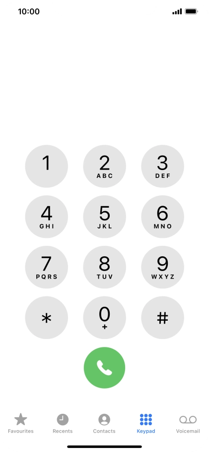 Press Keypad.