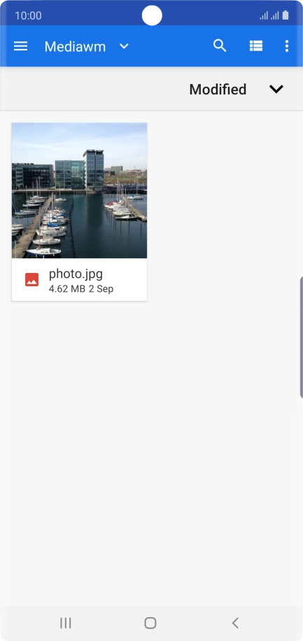 Press the required file.