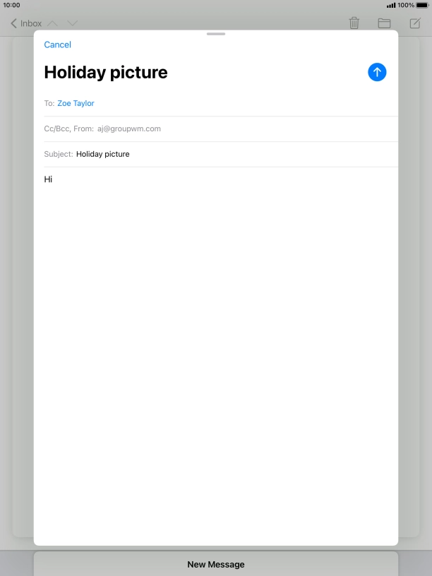 Press and hold the text input field until a pop-up menu is displayed. Press and hold the text input field until a pop-up menu is displayed.