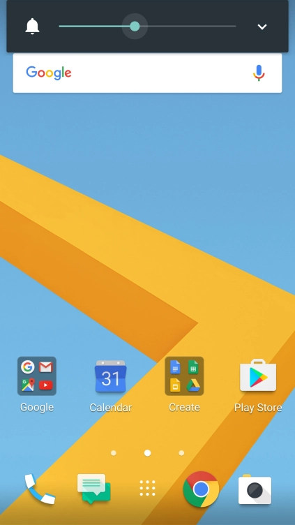 Press arrow down.