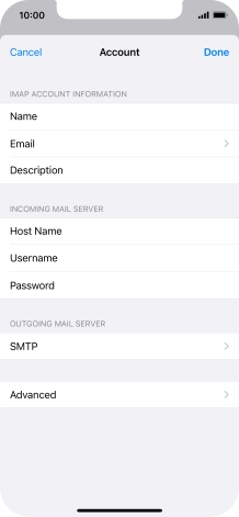 Press SMTP.