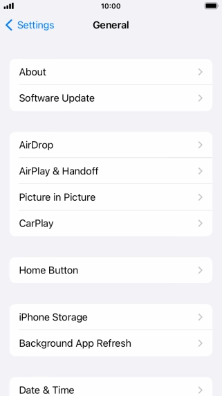 Press Software Update. If a new software version is available, it's displayed. Follow the instructions on the screen to update the phone software.