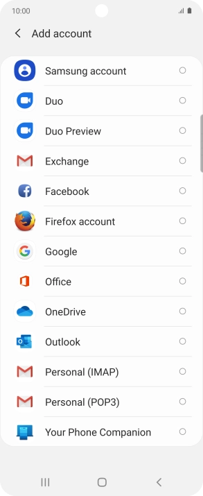 Press Google.