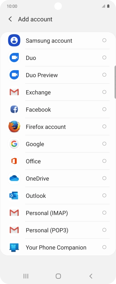 Press Google.