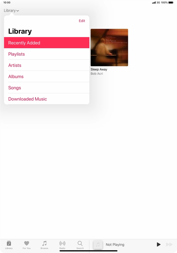 Press Playlists.