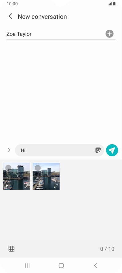 Press the gallery icon and go to the required folder. Press the gallery icon and go to the required folder.