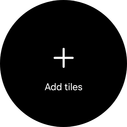 Press Add tiles. Press Add tiles.