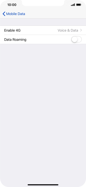 Press Enable 4G.