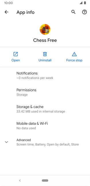 Press Storage & cache. Press Storage & cache.
