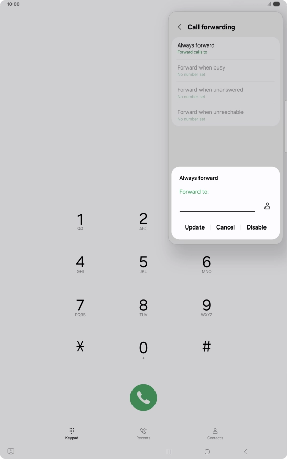 Press Disable.
