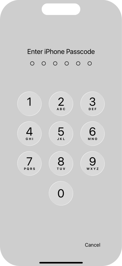 Use the phone lock code you created. The app is now locked. Use the phone lock code you created. The app is now locked.