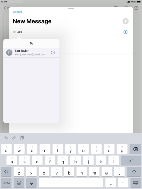 Press the required contact.