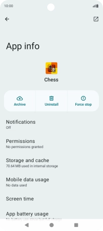 Press Storage and cache. Press Storage and cache.