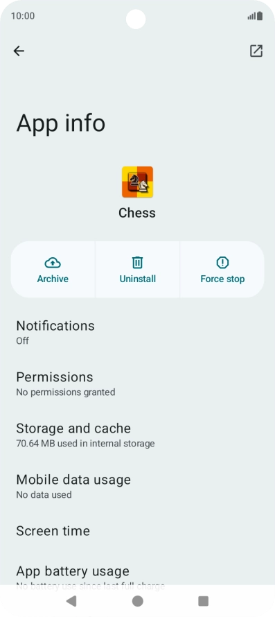Press Storage and cache. Press Storage and cache.