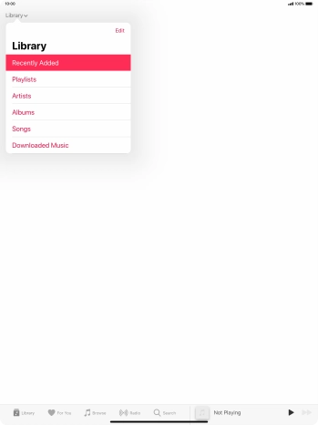 Press Playlists.