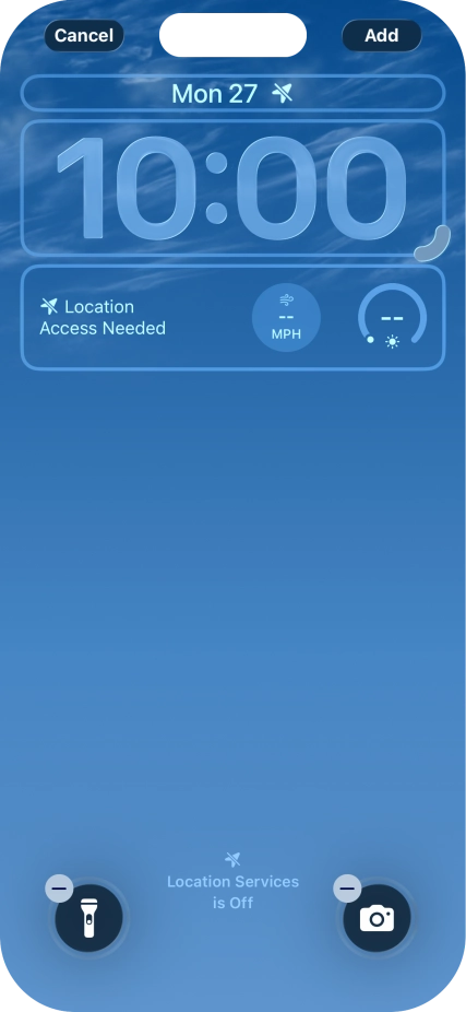 To customise the way the lock screen date is displayed, press the date widget and follow the instructions on the screen to select the required widget display mode. To customise the way the lock screen date is displayed, press the date widget and follow the instructions on the screen to select the required widget display mode.