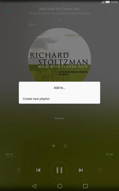 Press Create new playlist.