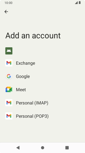 Press Google.