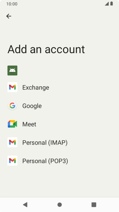Press Google.
