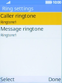 Select Caller ringtone.
