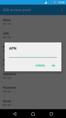 Key in live.vodafone.com and press OK.