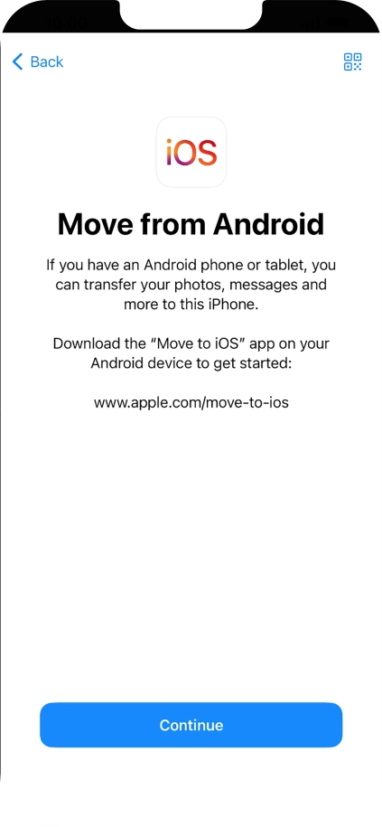 To transfer content to your phone, you need to install the app To transfer content to your phone, you need to install the app