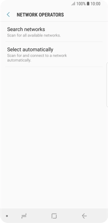 If you want to select a network manually, press Search networks and wait while your phone searches for networks. If you want to select a network manually, press Search networks and wait while your phone searches for networks.